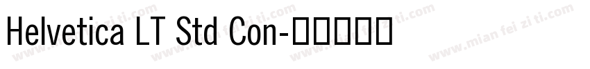 Helvetica LT Std Con字体转换